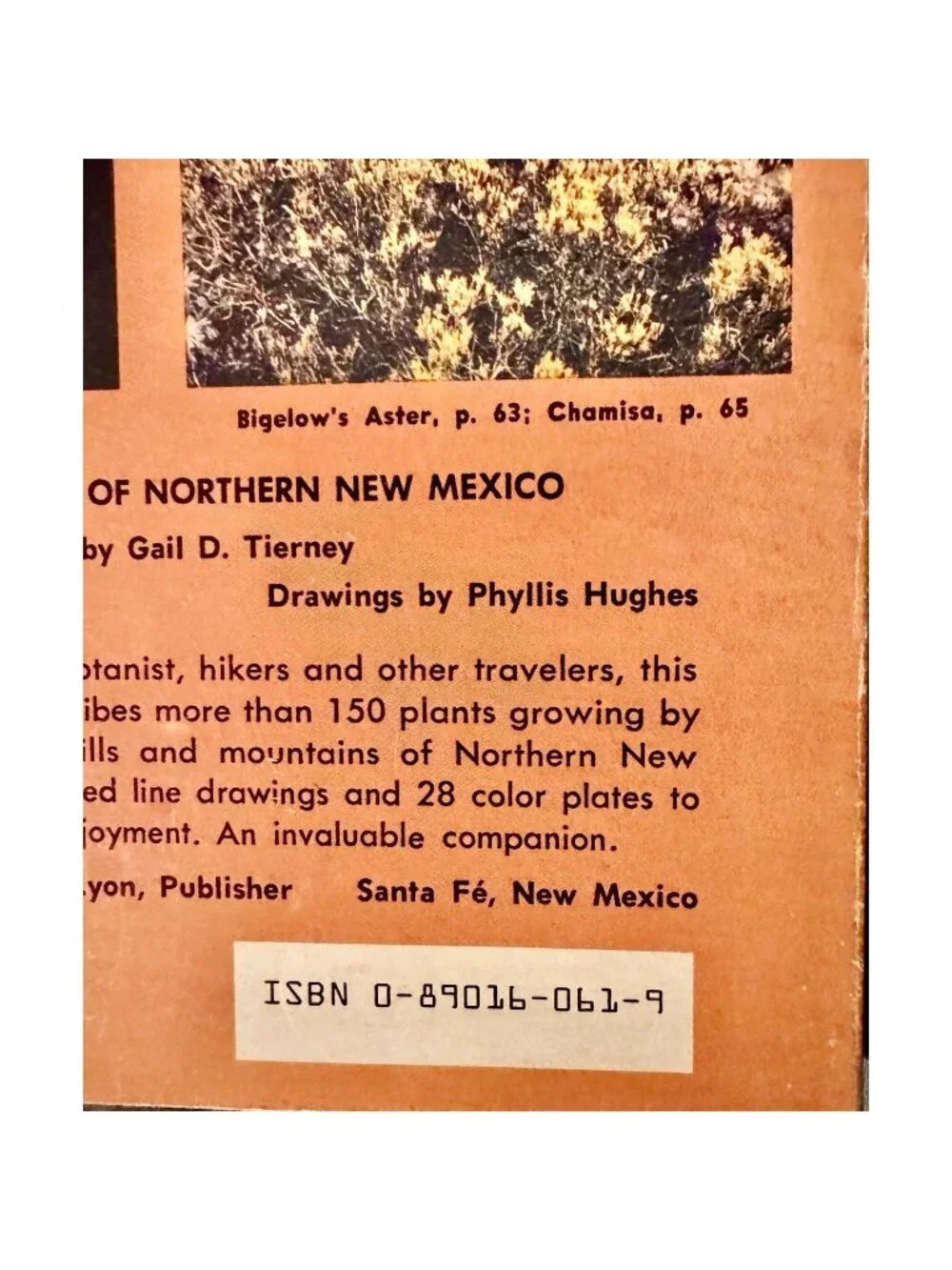 Roadside Plants of Northern New Mexico Gail D. Tierney Phyllis Hughes 1983
